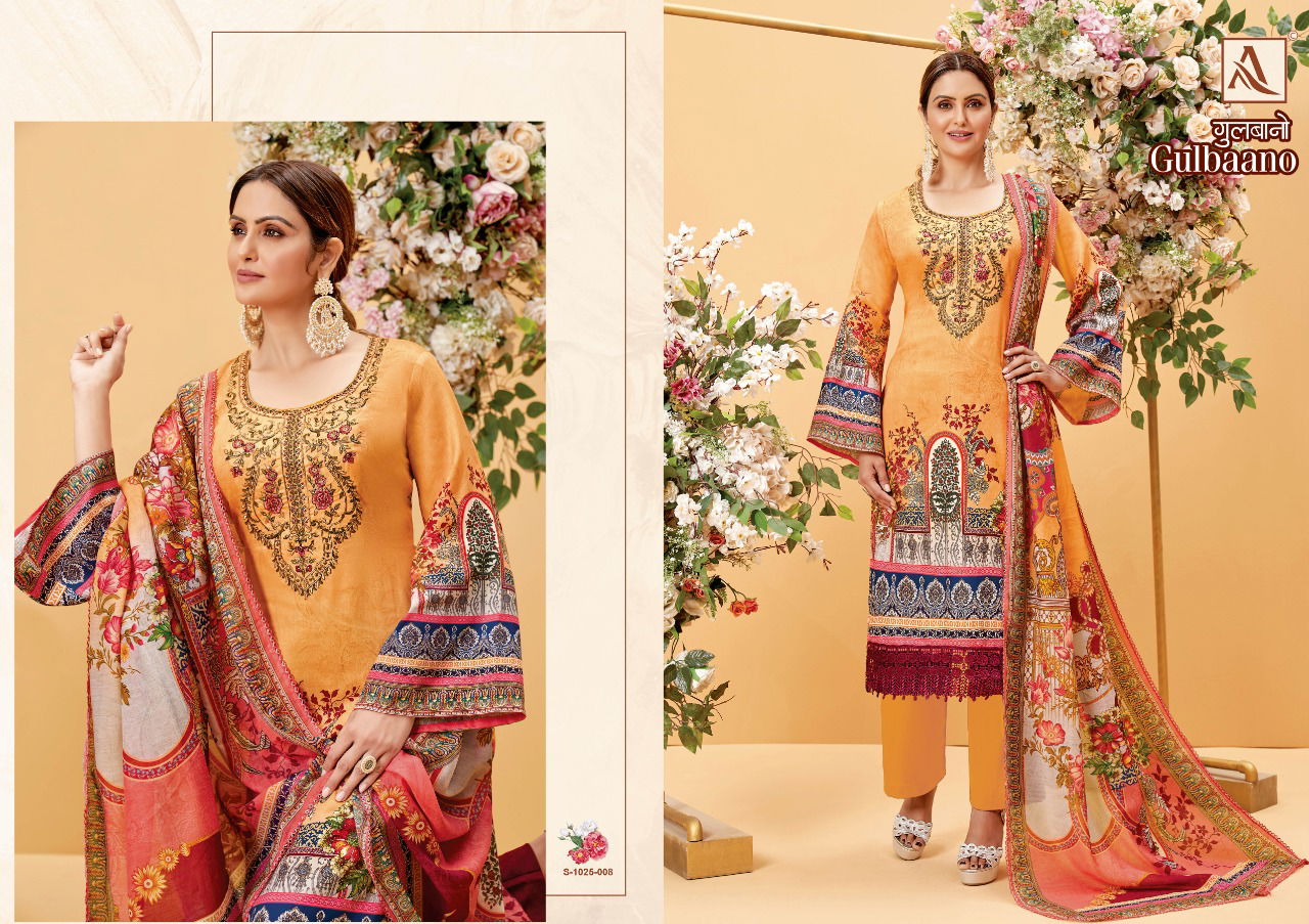Alok Gulbaano Jam Cotton Printed Fancy Casual Wear Dress Material Collection